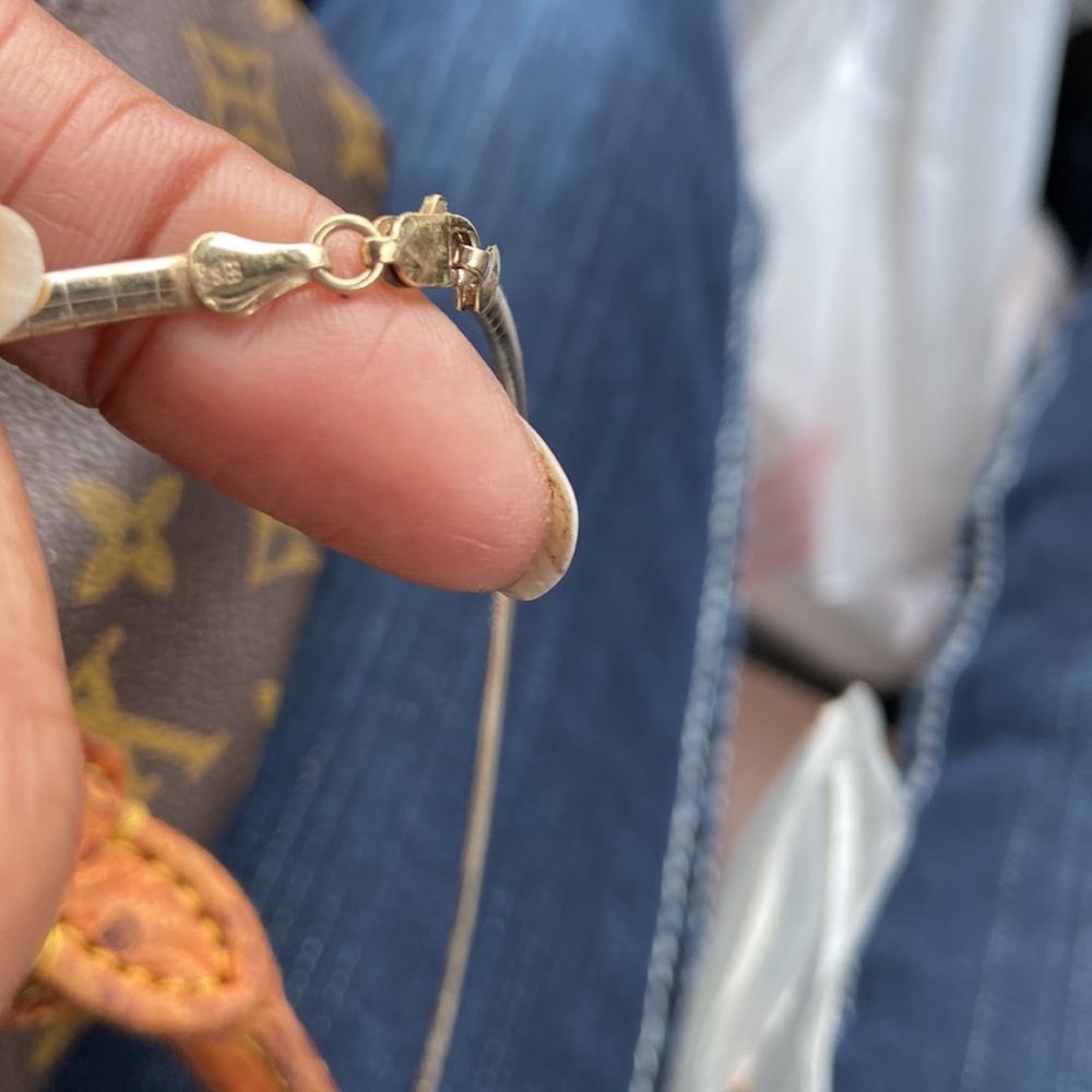 Silver & Ruby Choker Necklace - image 5